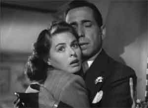 Ingrid Bergman en Humphrey Bogart in Casablanca