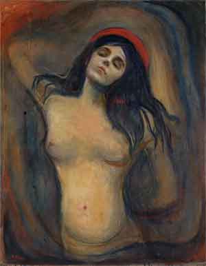 Edvard Munch Madonna Schilderij uit 1894-1895