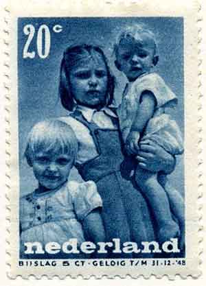 Eva Besnyö Kinderpostzegel 1947