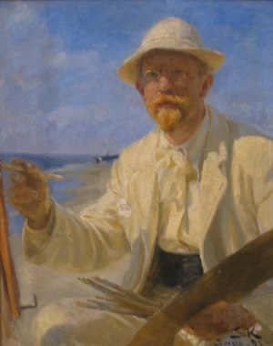 P.S. Krøyer Selvportræt Zelfportret 1897